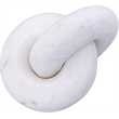 Meridian Furniture Knot White Marble Decorative Knot