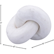 Meridian Furniture Knot White Marble Decorative Knot