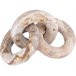 Meridian Furniture Rings Beige Marble Decorative Chain Links