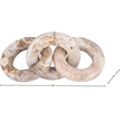 Meridian Furniture Rings Beige Marble Decorative Chain Links
