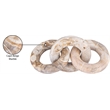 Meridian Furniture Rings Beige Marble Decorative Chain Links