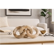 Meridian Furniture Rings Beige Marble Decorative Chain Links