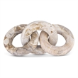 Meridian Furniture Rings Beige Marble Decorative Chain Links