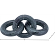 Meridian Furniture Rings Green Marble Decorative Chain Links
