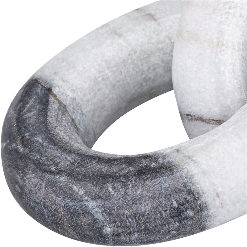 Meridian Furniture Rings Panda Marble Decorative Chain Links