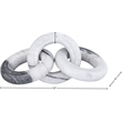 Meridian Furniture Rings Panda Marble Decorative Chain Links