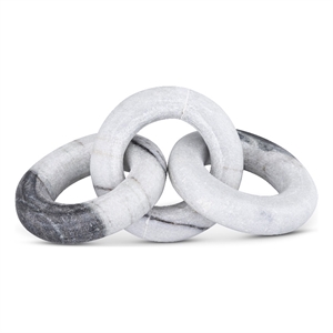 Meridian Furniture Rings Panda Marble Decorative Chain Links