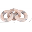 Meridian Furniture Rings Pink Marble Decorative Chain Links