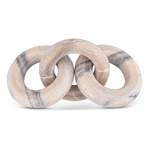 Meridian Furniture Rings Pink Marble Decorative Chain Links