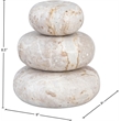Meridian Furniture Pumpkin Beige Marble 3pc. Decorative Object