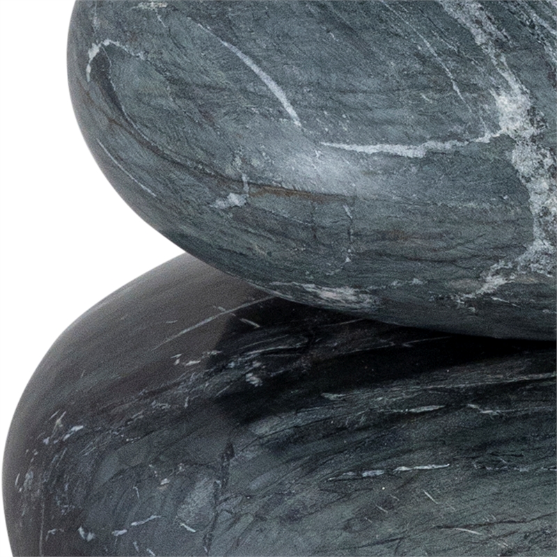 Meridian Furniture Pumpkin Black Marble 3pc. Decorative Object