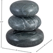 Meridian Furniture Pumpkin Black Marble 3pc. Decorative Object