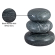 Meridian Furniture Pumpkin Black Marble 3pc. Decorative Object