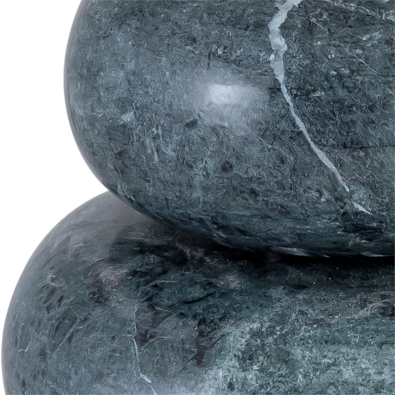 Meridian Furniture Pumpkin Green Marble 3pc. Decorative Object