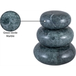 Meridian Furniture Pumpkin Green Marble 3pc. Decorative Object