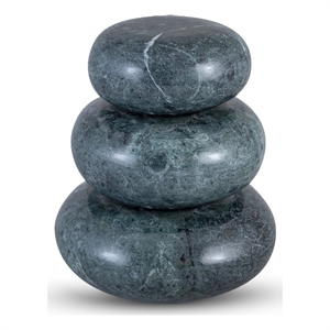 Meridian Furniture Pumpkin Green Marble 3pc. Decorative Object