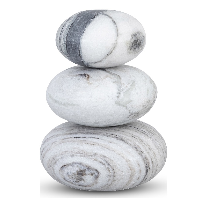 Meridian Furniture Pumpkin Panda Marble 3pc. Decorative Object