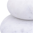 Meridian Furniture Pumpkin White Marble 3pc. Decorative Object