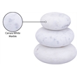 Meridian Furniture Pumpkin White Marble 3pc. Decorative Object