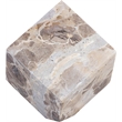 Meridian Furniture Block Beige Marble Decorative Cube