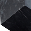 Meridian Furniture Block Black Marble Decorative Cube