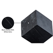 Meridian Furniture Block Black Marble Decorative Cube