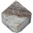 Meridian Furniture Block Brown Marble Decorative Cube