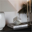 Meridian Furniture Block Brown Marble Decorative Cube