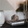 Meridian Furniture Block Cherry Marble Decorative Cube