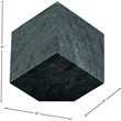 Meridian Furniture Block Green Marble Decorative Cube