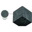 Meridian Furniture Block Green Marble Decorative Cube