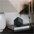 Meridian Furniture Block Green Marble Decorative Cube