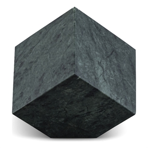 Meridian Furniture Block Green Marble Decorative Cube