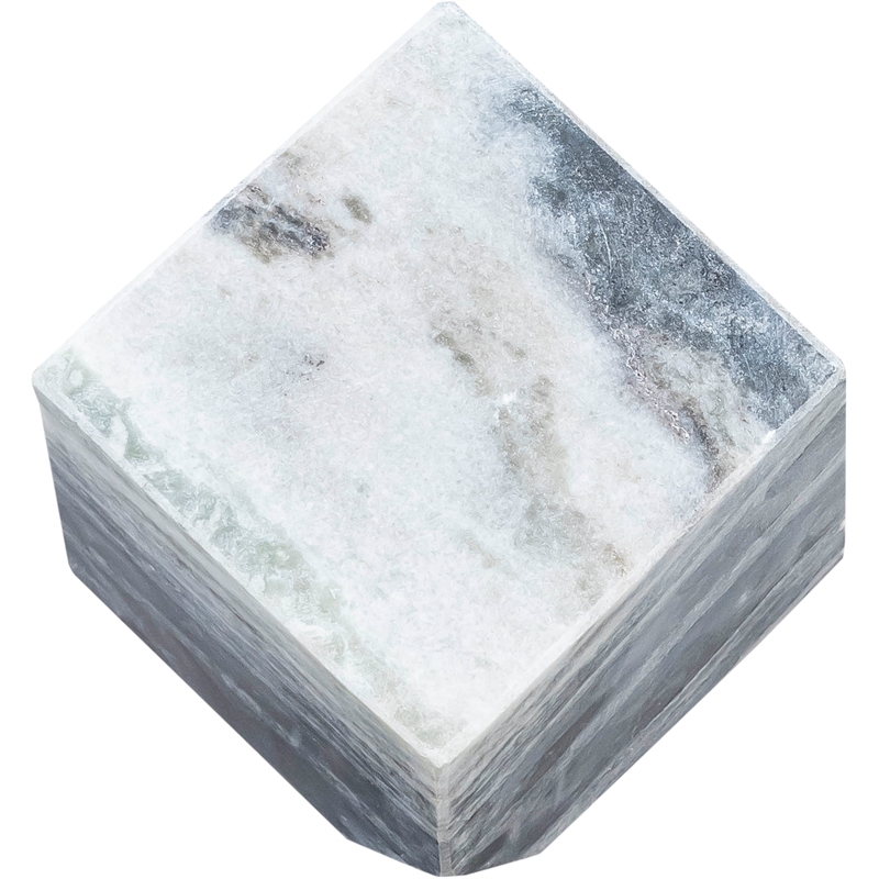 Meridian Furniture Block Panda Marble Decorative Cube