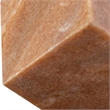 Meridian Furniture Block Pink Marble Decorative Cube
