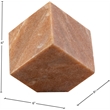 Meridian Furniture Block Pink Marble Decorative Cube