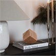 Meridian Furniture Block Pink Marble Decorative Cube