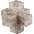 Meridian Furniture Jack Beige Marble Decorative Jack Object