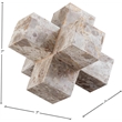 Meridian Furniture Jack Beige Marble Decorative Jack Object