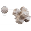 Meridian Furniture Jack Beige Marble Decorative Jack Object