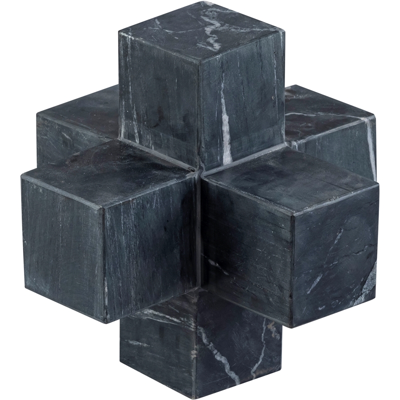 Meridian Furniture Jack Black Marble Decorative Jack Object