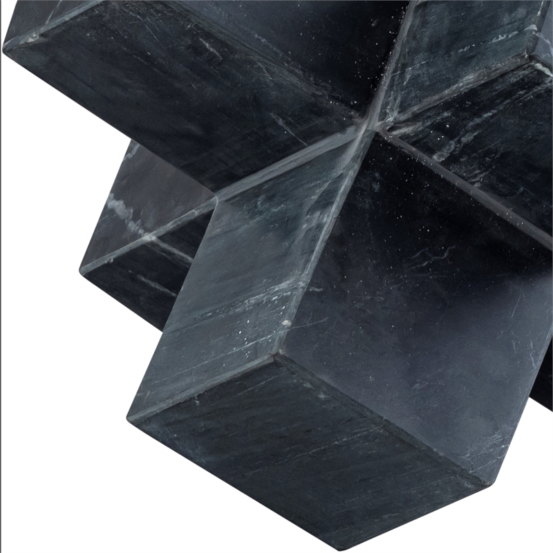 Meridian Furniture Jack Black Marble Decorative Jack Object