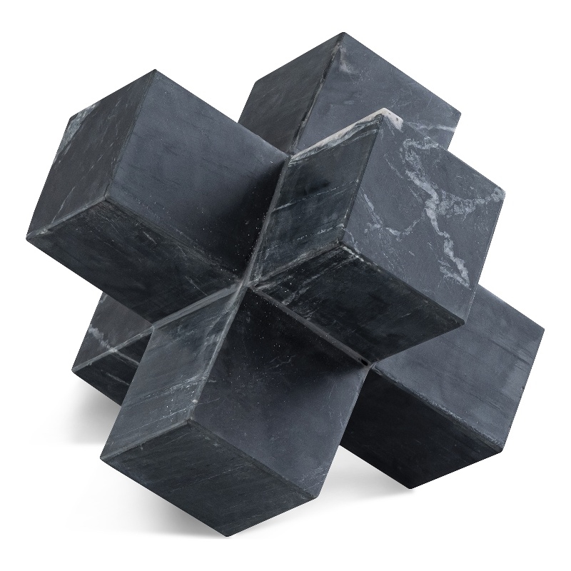 Meridian Furniture Jack Black Marble Decorative Jack Object