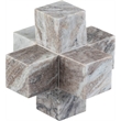 Meridian Furniture Jack Brown Marble Decorative Jack Object