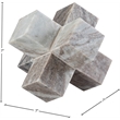 Meridian Furniture Jack Brown Marble Decorative Jack Object