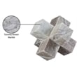 Meridian Furniture Jack Brown Marble Decorative Jack Object