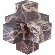 Meridian Furniture Jack Cherry Marble Decorative Jack Object