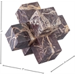 Meridian Furniture Jack Cherry Marble Decorative Jack Object