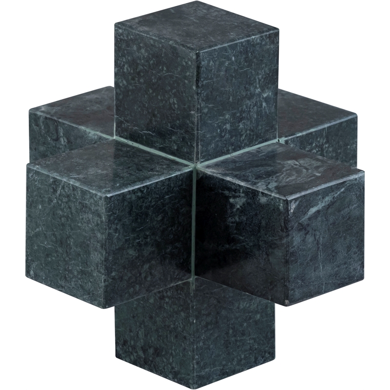 Meridian Furniture Jack Green Marble Decorative Jack Object