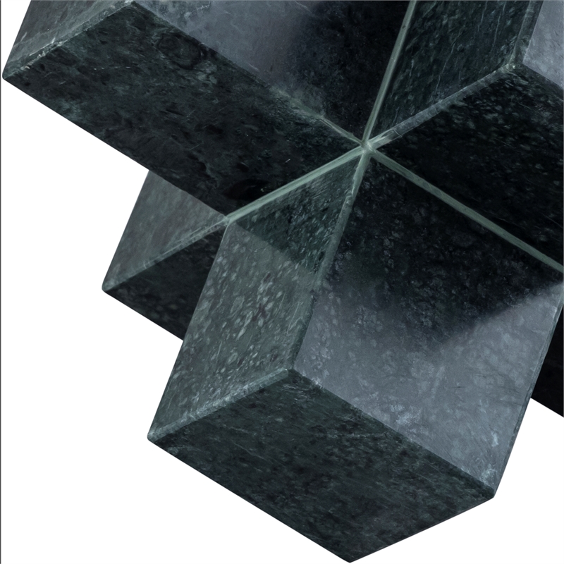 Meridian Furniture Jack Green Marble Decorative Jack Object